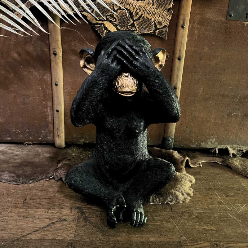 Cor Mulder Die Affen sind los schwarz 35 cm 3er Set