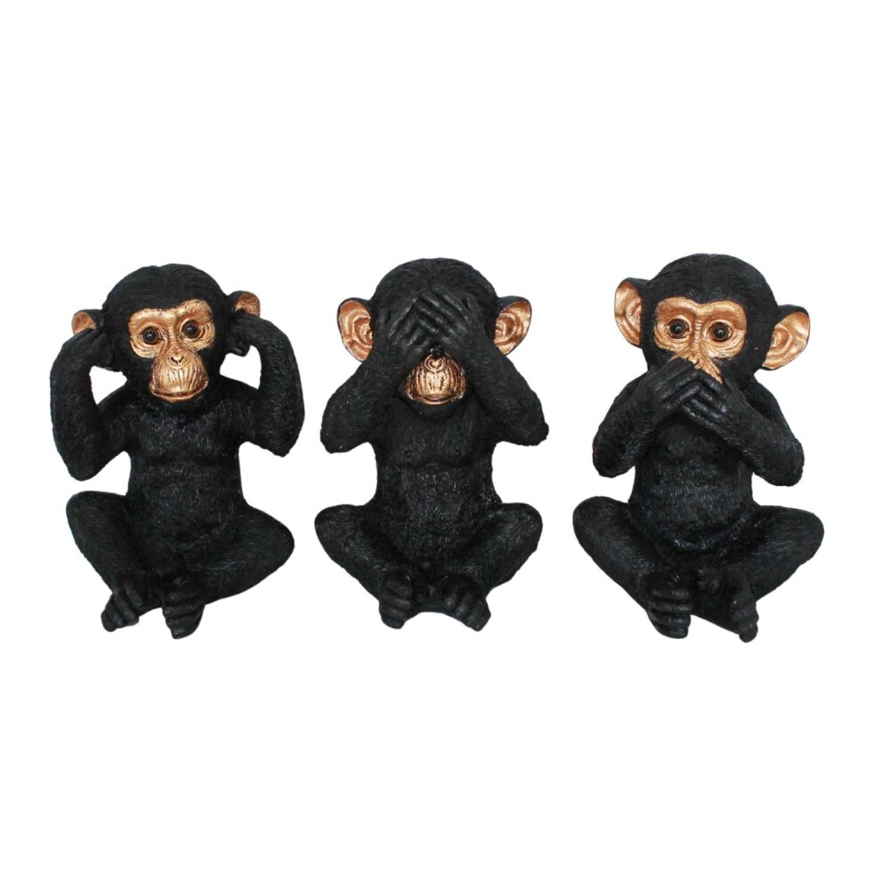 Cor Mulder Die Affen sind los schwarz 20 cm 3er Set