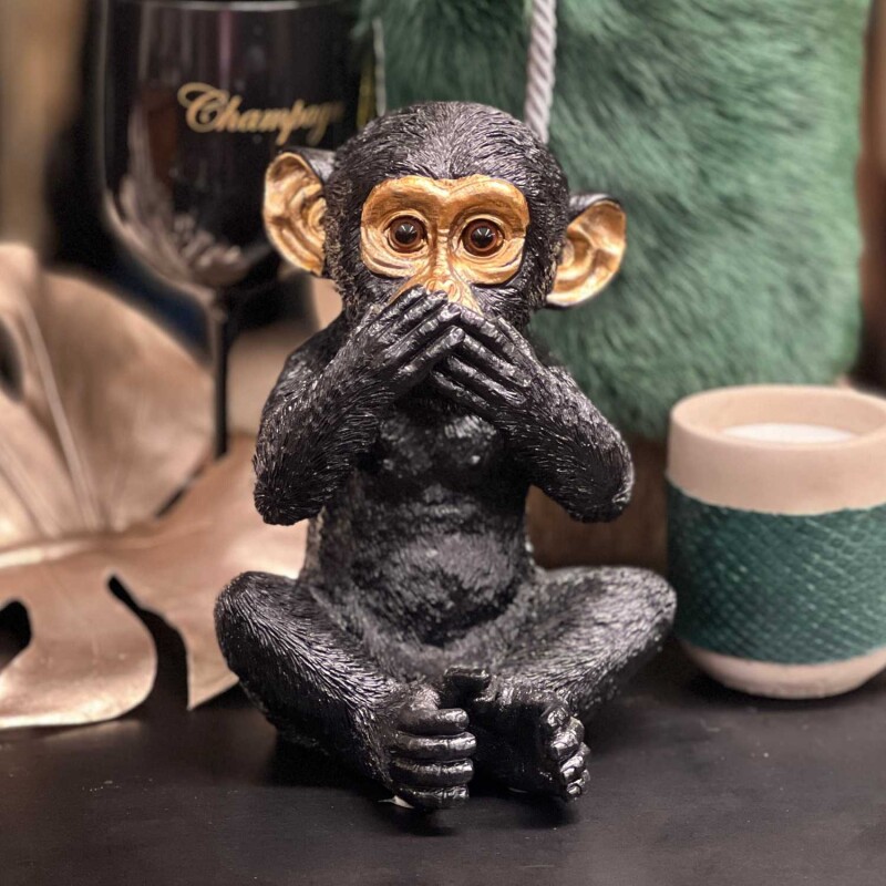 Cor Mulder Die Affen sind los schwarz 20 cm 3er Set