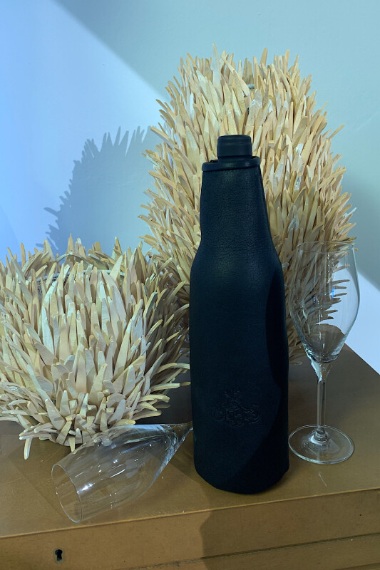 Sektkühler aus Lammfell