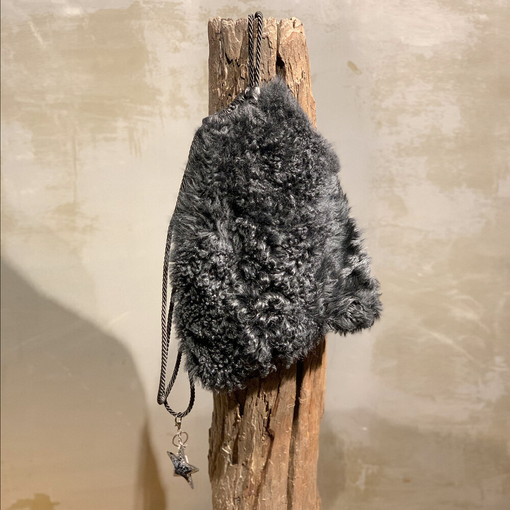Fell-Rucksack schwarz Langhaar