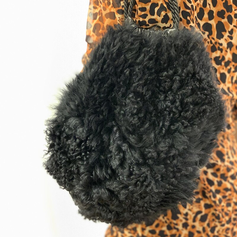 Fell-Rucksack schwarz Langhaar