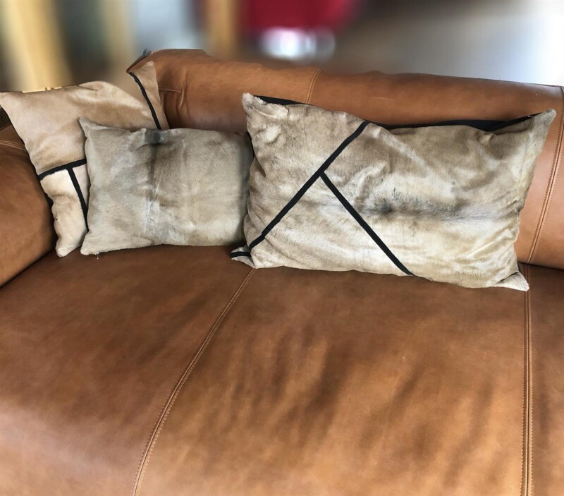 von Hohenstein Fellkissen Kalb Natur