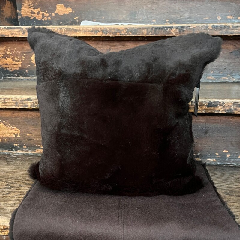 Fellkissen Rabbit Cashmere | Schoko 40x40