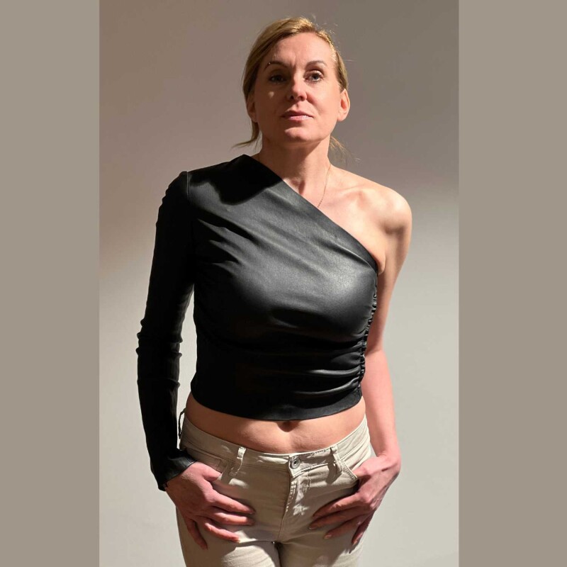 von Hohenstein One-Shoulder Lederoberteil LIV