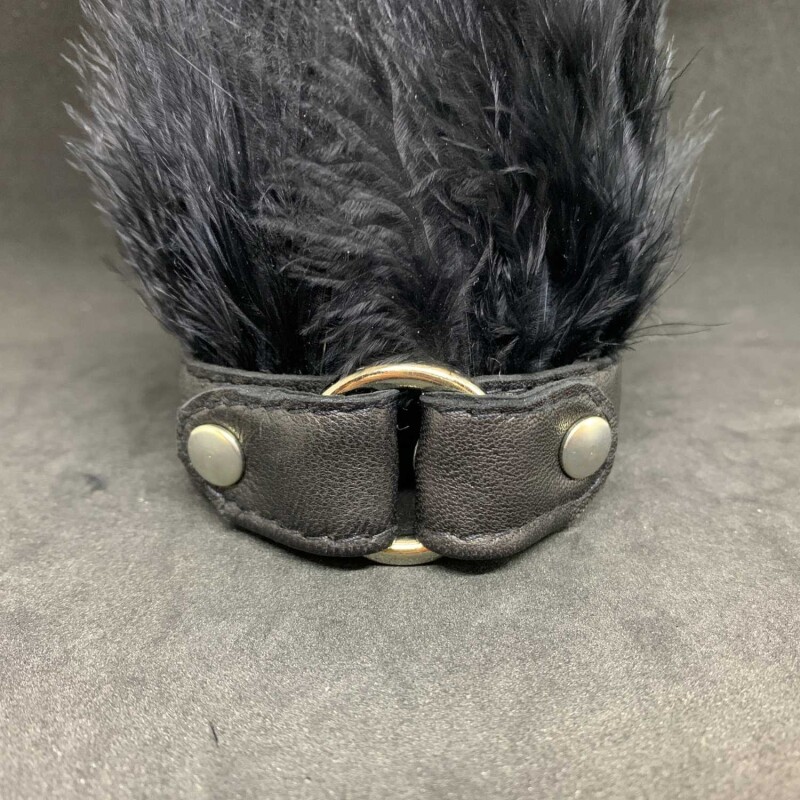 Feder Armband schwarz